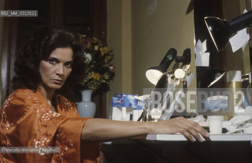 Brazilian actress Florinda Bolkan, about 1985 / Lattrice brasiliana Florinda Bolkan, 1985 circa - ©Marcello Mencarini/Rosebud2