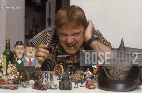 Lucca Comics 1984. Italian cartoonist Bonvi (Franco Bonvicini) / Lucca. Salone del Fumetto 1984. Il fumettista Bonvi (Franco Bonvicini) - ©Marcello Mencarini/Rosebud2