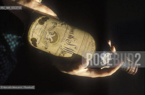 A bottle of Borsci San Marzano Elisir liquor / Bottiglia di liquore Borsci San Marzano Elisir ©Marcello Mencarini/Rosebud2