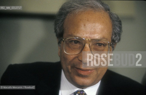 Italian literary critic Nino Borsellino, 1989 / Il critico letterario Nino Borsellino, 1989 - ©Marcello Mencarini/Rosebud2