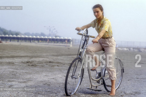 Venice Lido, about 1980. Italian actress Giulia Boschi / Lido di Venezia, 1980 circa. Lattrice Giulia Boschi - ©Marcello Mencarini/Rosebud2