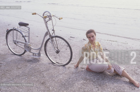 Venice Lido, about 1980. Italian actress Giulia Boschi / Lido di Venezia, 1980 circa. Lattrice Giulia Boschi - ©Marcello Mencarini/Rosebud2