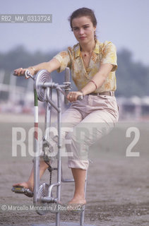 Venice Lido, about 1980. Italian actress Giulia Boschi / Lido di Venezia, 1980 circa. Lattrice Giulia Boschi - ©Marcello Mencarini/Rosebud2