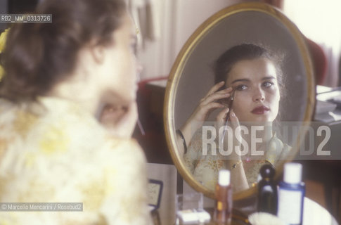 Venice Lido, about 1980. Italian actress Giulia Boschi / Lido di Venezia, 1980 circa. Lattrice Giulia Boschi - ©Marcello Mencarini/Rosebud2