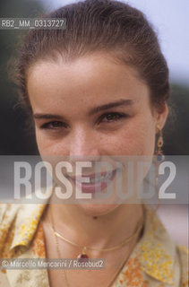 Venice Lido, about 1980. Italian actress Giulia Boschi / Lido di Venezia, 1980 circa. Lattrice Giulia Boschi - ©Marcello Mencarini/Rosebud2