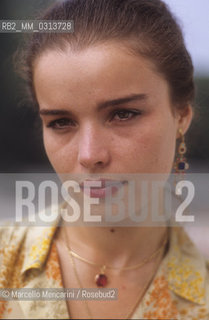 Venice Lido, about 1980. Italian actress Giulia Boschi / Lido di Venezia, 1980 circa. Lattrice Giulia Boschi - ©Marcello Mencarini/Rosebud2