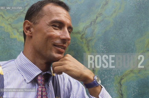Franco Bosisio, CEO of Smh Italy, branch of Swiss holding company owner of Swatch watches (1991) / Franco Bosisio, amministratore delegato di Smh Italia, filiale della holding svizzera proprietaria degli orologi Swatch (1991) - ©Marcello Mencarini/Rosebud2