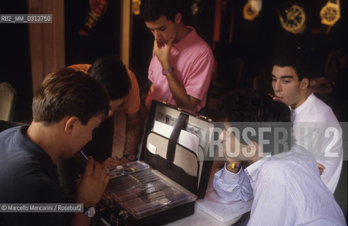 Swatch Exhibition in Venice at Palazzo Ca Vendramin Calergi (Venice Casino), September 12, 1991 / Mostra di orologi Swatch a Venezia, a Palazzo Ca Vendramin Calergi (Casinò di Venezia), 12 settembre 1991 - ©Marcello Mencarini/Rosebud2