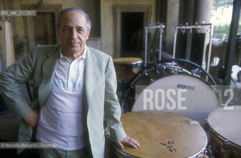 Rome, about 1985. French composer and conductor Pierre Boulez at Villa Medici, seat of the French Academy / Pierre Boulez, compositore e direttore dorchestra a Villa Medici, sede dellAccademia di Francia (1985 circa) - ©Marcello Mencarini/Rosebud2