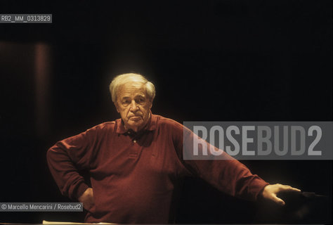 Rome, 1998. French composer and conductor Pierre Boulez / Roma, 1998. Il compositore e direttore dorchestra Pierre Boulez - ©Marcello Mencarini/Rosebud2