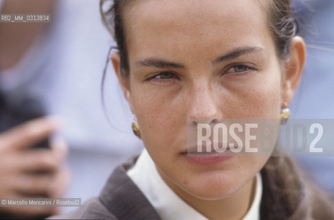 Cannes Film Festival, about 1985. French actress Carole Bouquet / Festival del Cinema di cannes, 1985 circa. Lattrice Carole Bouquet - ©Marcello Mencarini/Rosebud2