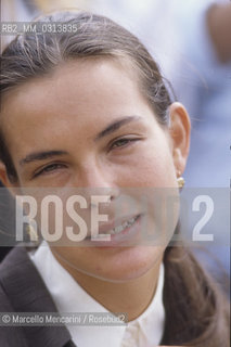 Cannes Film Festival, about 1985. French actress Carole Bouquet / Festival del Cinema di cannes, 1985 circa. Lattrice Carole Bouquet - ©Marcello Mencarini/Rosebud2