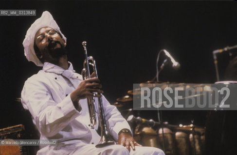 Rome, about 1985. American jazz trumpeter Lester Bowie / Roma, 1985 circa. Il trombettista jazz Lester Bowie - ©Marcello Mencarini/Rosebud2