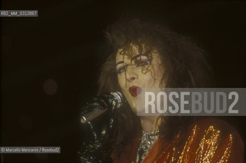 Sanremo Music Festival 1984. Boy George guest with his group Culture Club / Festival di Sanremo 1984. Boy George ospite con il suo gruppo, i Culture Club - ©Marcello Mencarini/Rosebud2