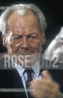 German politician Wily Brandt, 1989 / Il politico tedesco Willy Brandt - ©Marcello Mencarini/Rosebud2