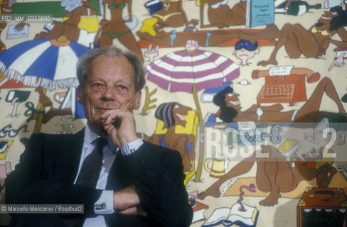German politician Wily Brandt, 1989 / Il politico tedesco Willy Brandt - ©Marcello Mencarini/Rosebud2