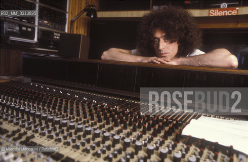 Rome, 1983. italian singer.songwriter Angelo Branduardi / Roma, 1983. il cantante Angelo Branduardi - ©Marcello Mencarini/Rosebud2