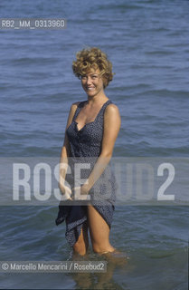 Venice Lido, Venice Film Festival 1992. Italian actress Nancy Brilli / Lido di Venezia, Mostra del Cinema di Venezia 1992. Lattrice Nancy Brilli - ©Marcello Mencarini/Rosebud2