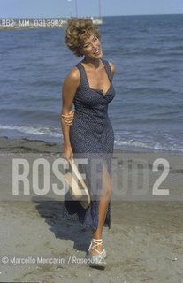 Venice Lido, Venice Film Festival 1992. Italian actress Nancy Brilli / Lido di Venezia, Mostra del Cinema di Venezia 1992. Lattrice Nancy Brilli - ©Marcello Mencarini/Rosebud2