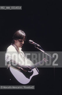 American singer-songwriter Jackson Brown, about 1985 / Il cantautore americano Jackson Brown, 1985 circa - ©Marcello Mencarini/Rosebud2