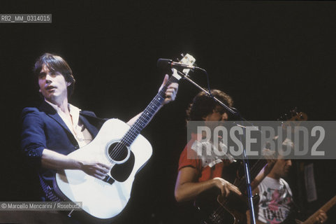 American singer-songwriter Jackson Brown, about 1985 / Il cantautore americano Jackson Brown, 1985 circa - ©Marcello Mencarini/Rosebud2