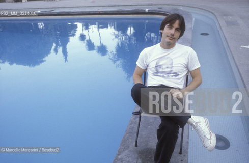 American singer-songwriter Jackson Brown, about 1985 / Il cantautore americano Jackson Brown, 1985 circa - ©Marcello Mencarini/Rosebud2