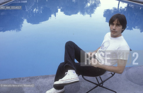 American singer-songwriter Jackson Brown, about 1985 / Il cantautore americano Jackson Brown, 1985 circa - ©Marcello Mencarini/Rosebud2