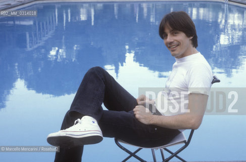 American singer-songwriter Jackson Brown, about 1985 / Il cantautore americano Jackson Brown, 1985 circa - ©Marcello Mencarini/Rosebud2