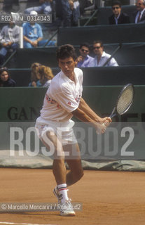 Rome, 1989. Spanish tennis player Sergi Bruguera / Roma, 1989. Il tennista Sergi Bruguera - ©Marcello Mencarini/Rosebud2
