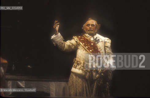 Italian opera baritone Renato Bruson as Falstaff (about 1985) / Il baritono Renato Bruson in Falstaff (1985 circa) - ©Marcello Mencarini/Rosebud2