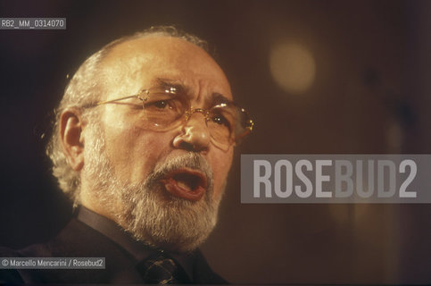 Italian opera baritone Renato Bruson performing (1999) / Il baritono Renato Bruson durante uno spettacolo (1999) - ©Marcello Mencarini/Rosebud2