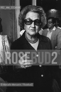 Artistic director of the Foundation Amici della musica (Friends of the Music) in Perugia Alba Buitoni (about 1980) / Alba Buitoni, direttore artistico della fondazione Amici della musica di Perugia (1980 circa) - ©Marcello Mencarini/Rosebud2