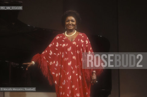American soprano Grace Bumbry (about 1985) / Il soprano Grace Bumbry (1985 circa) - ©Marcello Mencarini/Rosebud2