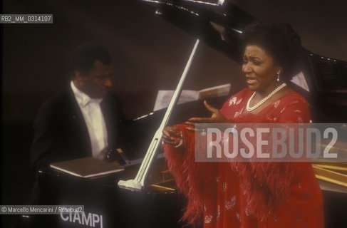 American soprano Grace Bumbry (about 1985) / Il soprano Grace Bumbry (1985 circa) - ©Marcello Mencarini/Rosebud2
