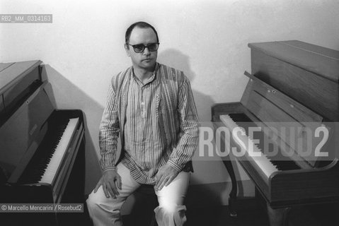 Rome, 1980. Italian composer Sylvano Bussotti / Roma, 1980. Il compositore Sylvano Bussotti - ©Marcello Mencarini/Rosebud2