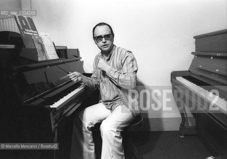 Rome, 1980. Italian composer Sylvano Bussotti / Roma, 1980. Il compositore Sylvano Bussotti - ©Marcello Mencarini/Rosebud2