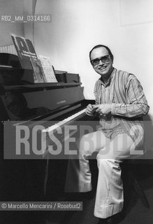 Rome, 1980. Italian composer Sylvano Bussotti / Roma, 1980. Il compositore Sylvano Bussotti - ©Marcello Mencarini/Rosebud2
