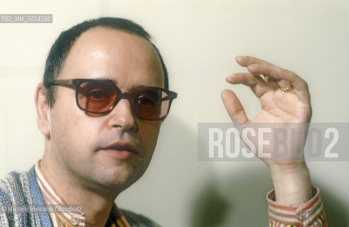 Rome, 1980. Italian composer Sylvano Bussotti / Roma, 1980. Il compositore Sylvano Bussotti - ©Marcello Mencarini/Rosebud2