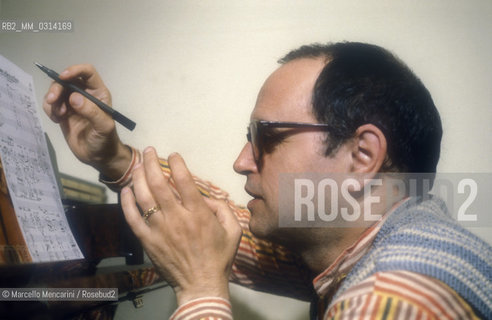 Rome, 1980. Italian composer Sylvano Bussotti / Roma, 1980. Il compositore Sylvano Bussotti - ©Marcello Mencarini/Rosebud2