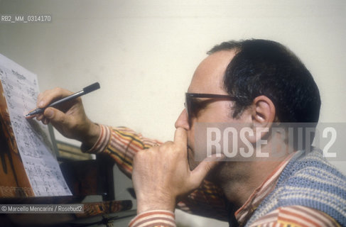 Rome, 1980. Italian composer Sylvano Bussotti / Roma, 1980. Il compositore Sylvano Bussotti - ©Marcello Mencarini/Rosebud2