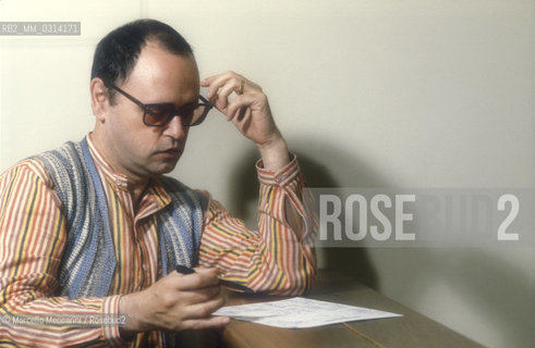 Rome, 1980. Italian composer Sylvano Bussotti / Roma, 1980. Il compositore Sylvano Bussotti - ©Marcello Mencarini/Rosebud2
