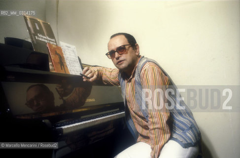 Rome, 1980. Italian composer Sylvano Bussotti / Roma, 1980. Il compositore Sylvano Bussotti - ©Marcello Mencarini/Rosebud2