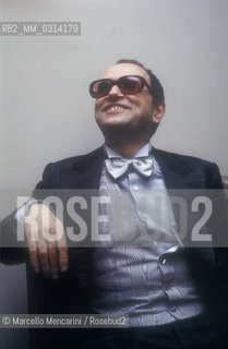 Italian composer Sylvano Bussotti  (about 1980) / Il compositore Sylvano Bussotti (1980 circa) - ©Marcello Mencarini/Rosebud2