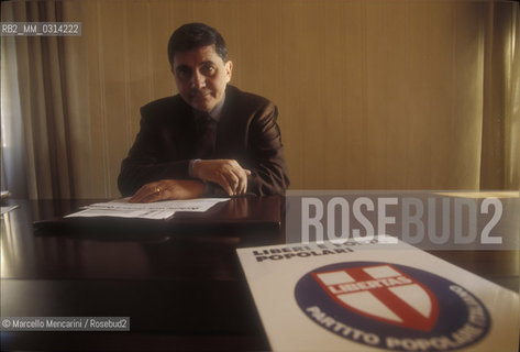 Rome, 1994. Italian politician Rocco Buttiglione / Roma, 1994. Il politico Rocco Buttiglione - ©Marcello Mencarini/Rosebud2