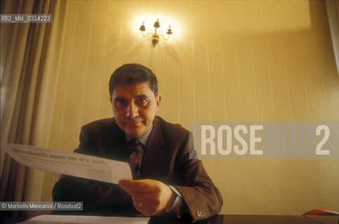 Rome, 1994. Italian politician Rocco Buttiglione / Roma, 1994. Il politico Rocco Buttiglione - ©Marcello Mencarini/Rosebud2