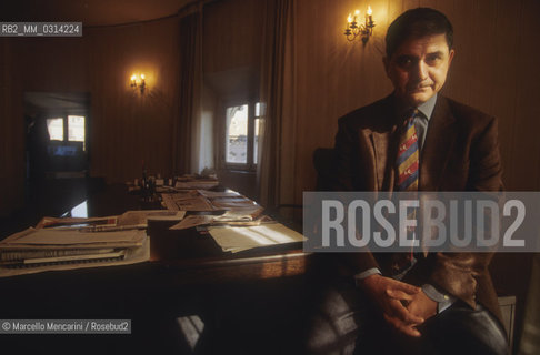 Rome, 1994. Italian politician Rocco Buttiglione / Roma, 1994. Il politico Rocco Buttiglione - ©Marcello Mencarini/Rosebud2