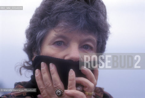 Capri, 1995, British writer Antonia Byatt / Capri, 1995. La scrittrice inglese Antonia Byatt - ©Marcello Mencarini/Rosebud2