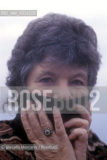 Capri, 1995, British writer Antonia Byatt / Capri, 1995. La scrittrice inglese Antonia Byatt - ©Marcello Mencarini/Rosebud2