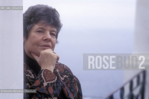Capri, 1995, British writer Antonia Byatt / Capri, 1995. La scrittrice inglese Antonia Byatt - ©Marcello Mencarini/Rosebud2