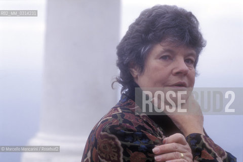 Capri, 1995, British writer Antonia Byatt / Capri, 1995. La scrittrice inglese Antonia Byatt - ©Marcello Mencarini/Rosebud2